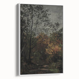 Dark Moody Wall Art - Serene Forest Landscape for Dramatic Interiors