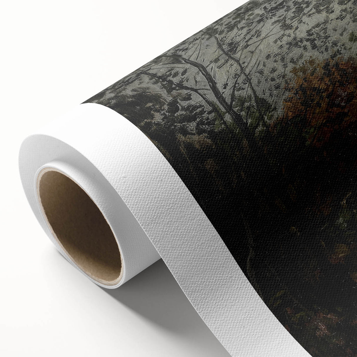 Dark Moody Wall Art - Serene Forest Landscape for Dramatic Interiors