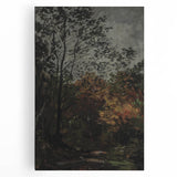 Dark Moody Wall Art - Serene Forest Landscape for Dramatic Interiors