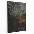 Dark Moody Wall Art - Serene Forest Landscape for Dramatic Interiors