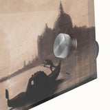 Venetian Harbor at Dusk - Dark Moody Maritime Wall Art Decor