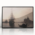 Venetian Harbor at Dusk - Dark Moody Maritime Wall Art Decor
