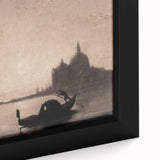 Venetian Harbor at Dusk - Dark Moody Maritime Wall Art Decor