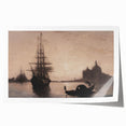 Venetian Harbor at Dusk - Dark Moody Maritime Wall Art Decor