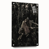 Dark Moody Wall Art - Dramatic Knight and Forest Scene for Interiors