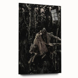 Dark Moody Wall Art - Dramatic Knight and Forest Scene for Interiors