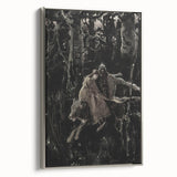 Dark Moody Wall Art - Dramatic Knight and Forest Scene for Interiors