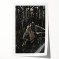 Dark Moody Wall Art - Dramatic Knight and Forest Scene for Interiors