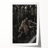 Dark Moody Wall Art - Dramatic Knight and Forest Scene for Interiors