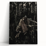 Dark Moody Wall Art - Dramatic Knight and Forest Scene for Interiors