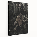 Dark Moody Wall Art - Dramatic Knight and Forest Scene for Interiors