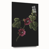 Dark Moody Wall Art - Elegant Botanical Illustration for Refined Decor