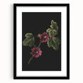Dark Moody Wall Art - Elegant Botanical Illustration for Refined Decor