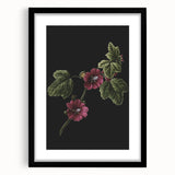 Dark Moody Wall Art - Elegant Botanical Illustration for Refined Decor