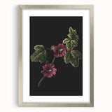 Dark Moody Wall Art - Elegant Botanical Illustration for Refined Decor