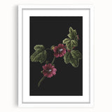 Dark Moody Wall Art - Elegant Botanical Illustration for Refined Decor