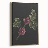 Dark Moody Wall Art - Elegant Botanical Illustration for Refined Decor