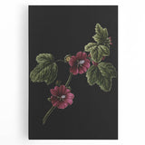 Dark Moody Wall Art - Elegant Botanical Illustration for Refined Decor