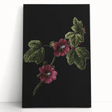 Dark Moody Wall Art - Elegant Botanical Illustration for Refined Decor