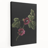 Dark Moody Wall Art - Elegant Botanical Illustration for Refined Decor