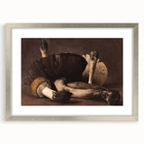 Dark Moody Wall Art: Atmospheric Mushroom Still Life - Moody Art Print