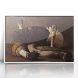 Dark Moody Wall Art: Atmospheric Mushroom Still Life - Moody Art Print