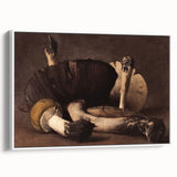 Dark Moody Wall Art: Atmospheric Mushroom Still Life - Moody Art Print