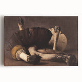 Dark Moody Wall Art: Atmospheric Mushroom Still Life - Moody Art Print