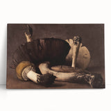 Dark Moody Wall Art: Atmospheric Mushroom Still Life - Moody Art Print