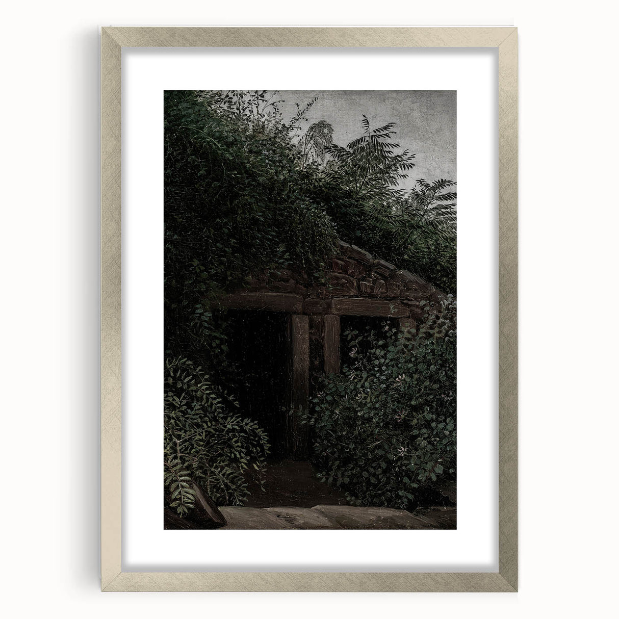 Dark Moody Wall Art - Hidden Forest Retreat for Dramatic Interiors