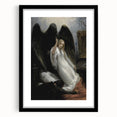 Dark Moody Wall Art - Gothic Guardian Angel Scene for Dramatic Interiors