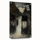 Dark Moody Wall Art - Rainy City Carriage Scene for Timeless Interiors