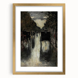 Dark Moody Wall Art - Rainy City Carriage Scene for Timeless Interiors