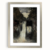 Dark Moody Wall Art - Rainy City Carriage Scene for Timeless Interiors