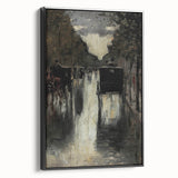 Dark Moody Wall Art - Rainy City Carriage Scene for Timeless Interiors