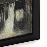 Dark Moody Wall Art - Rainy City Carriage Scene for Timeless Interiors