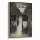 Dark Moody Wall Art - Rainy City Carriage Scene for Timeless Interiors