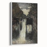 Dark Moody Wall Art - Rainy City Carriage Scene for Timeless Interiors