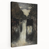 Dark Moody Wall Art - Rainy City Carriage Scene for Timeless Interiors