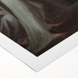 Dark Moody Wall Art - Quiet Reflection with Figures for Elegant Interiors