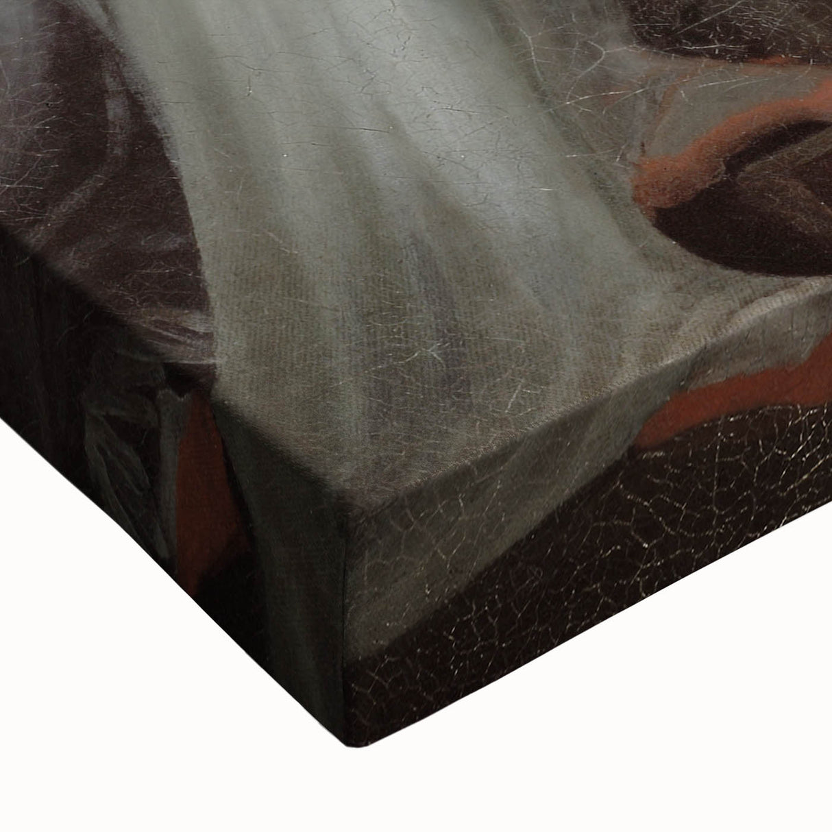 Dark Moody Wall Art - Quiet Reflection with Figures for Elegant Interiors