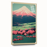 Abstract Electric Mountain Art – Vibrant Electric Wall Decor Canvas