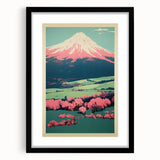 Abstract Electric Mountain Art – Vibrant Electric Wall Decor Canvas