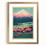 Abstract Electric Mountain Art – Vibrant Electric Wall Decor Canvas