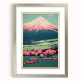 Abstract Electric Mountain Art – Vibrant Electric Wall Decor Canvas