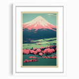 Abstract Electric Mountain Art – Vibrant Electric Wall Decor Canvas