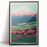 Abstract Electric Mountain Art – Vibrant Electric Wall Decor Canvas