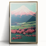 Abstract Electric Mountain Art – Vibrant Electric Wall Decor Canvas