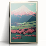 Abstract Electric Mountain Art – Vibrant Electric Wall Decor Canvas