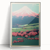 Abstract Electric Mountain Art – Vibrant Electric Wall Decor Canvas